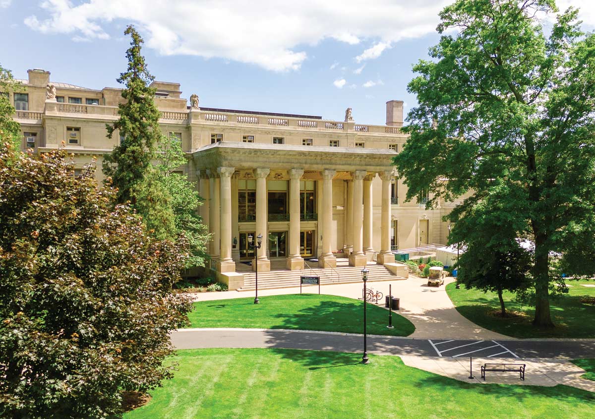 outside view of campus building