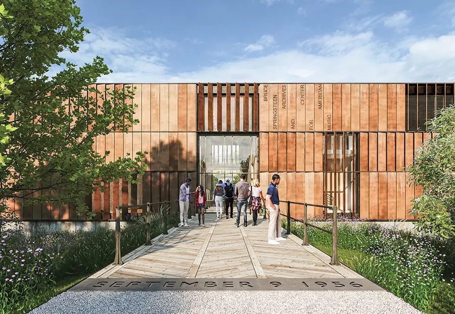 concept art of the Bruce Springsteen Archives and Center for American Music